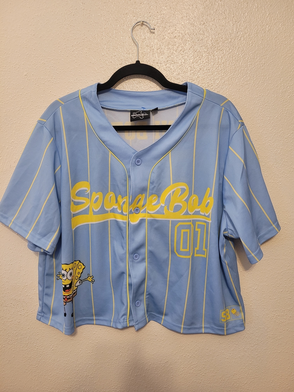 Nickelodeon SpongeBob SquarePants Bikini Bottom 01 Baseball Jersey Large